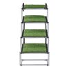 Dog Stairs for Car, 4 Steps Extra Wide Foldable Dog Ramp for Large Dogs with Non-Slip Surface, Portable Lightweight Pet Stairs Ladder for Car, SUV