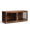 Dog Crate Furniture with Adjustable Divider