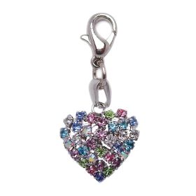 Metal Charm (Color: Colorful Rhinestone)